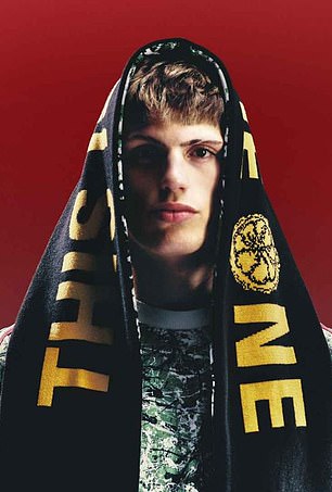 Alejandro Garnacho wears a new The Stone Roses scarf on top of his head and also puts on the new training shirt, which United will wear ahead of their next match against Aston Villa.