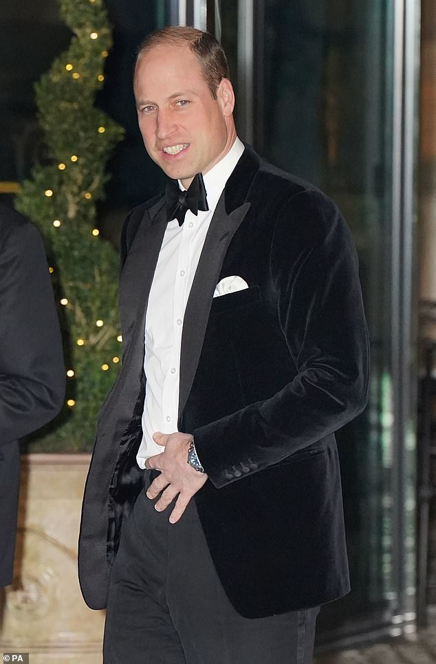 The Prince of Wales, patron of the London Air Ambulance charity, attends the London Air Ambulance charity gala dinner at Raffles London at the OWO on Wednesday.