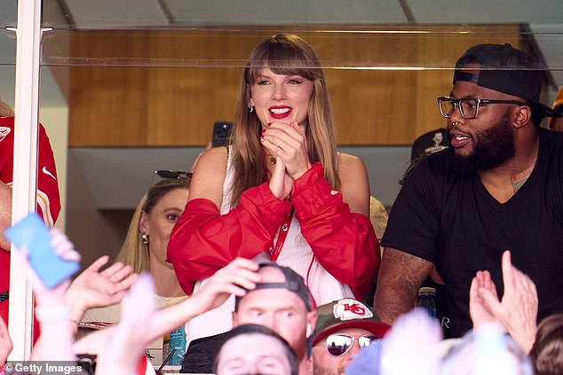 Swift and Kelce's relationship has gone from strength to strength since she first appeared at one of his NFL games in September.