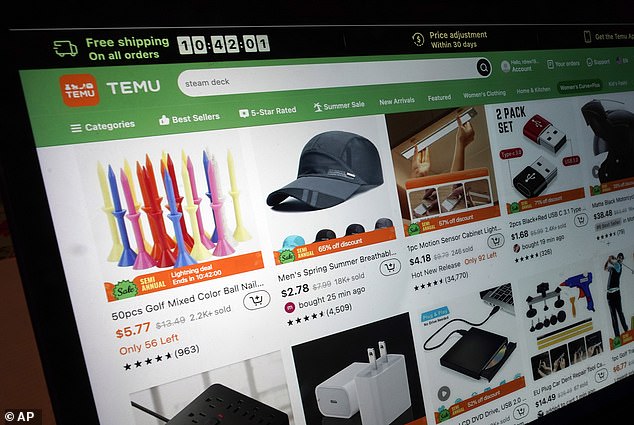 Temu is an online marketplace operated by Chinese e-commerce company PDD Holdings (file)
