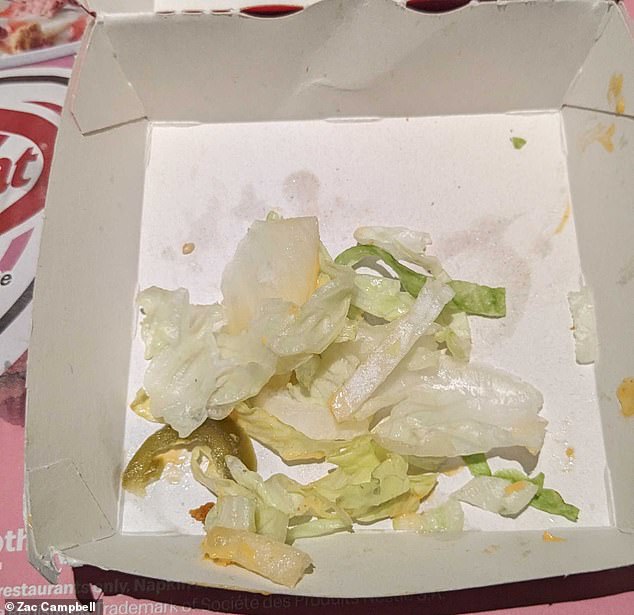 There was simply too much lettuce spread around the burger, meaning I had to remove some to handle the McSpicy.