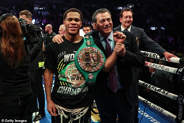 Haney secured victory over Regis Prograis in early December to retain his WBC title.