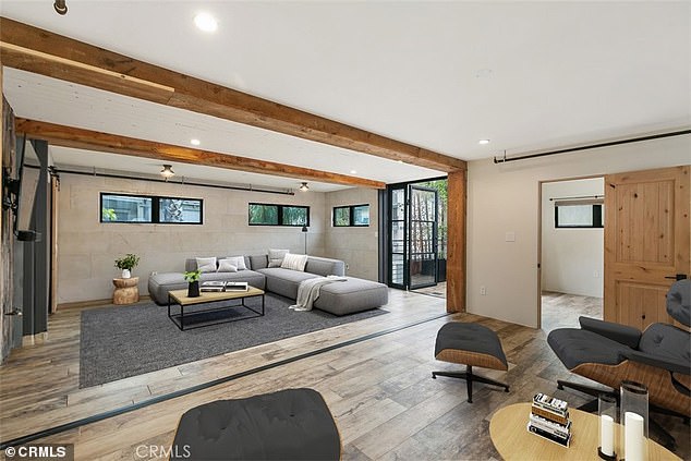 The home was purchased by Max Auerswald and his wife for $486,500 in June 2015. The home was just a 500-square-foot, single-story property before the Auerswalds demolished it. The couple opted to add two 40-foot shipping containers and two 20-foot shipping containers to create the second floor of the home.