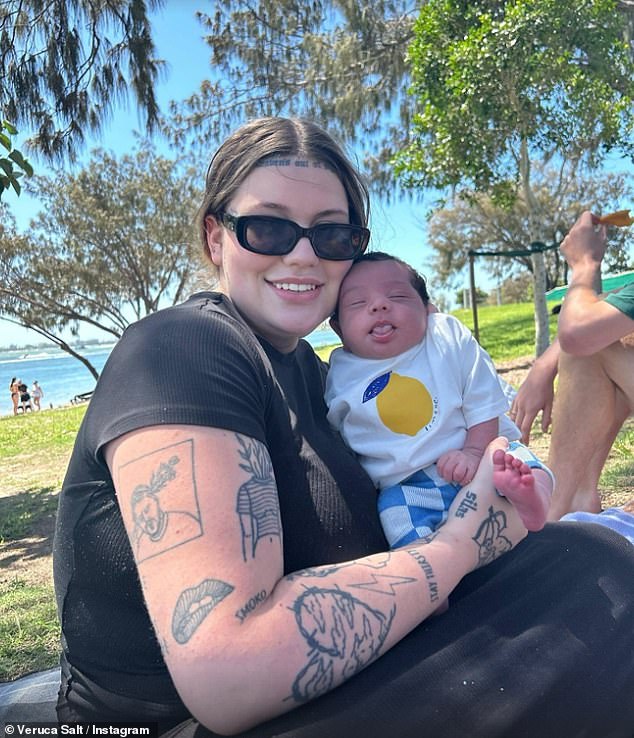 Veruca gave birth to her son, Cash Harrison Stirling, on December 19 and has since shared dozens of moments from her first six weeks with the little one.