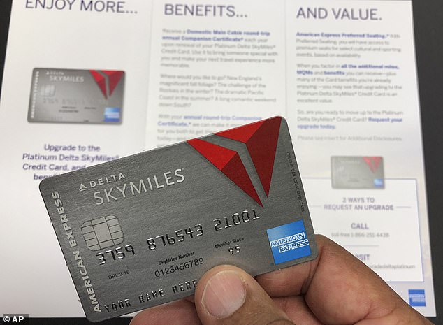 A direct mail advertisement for an American Express SkyMiles credit card