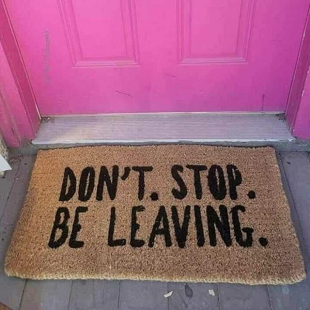 Designed to scare away visitors, this doormat serves its purpose efficiently as many would like to avoid leaving food inside the house.