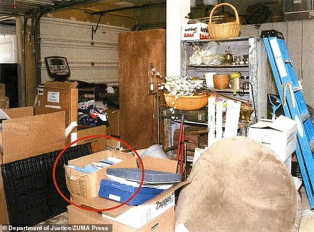 This image, contained in the special counsel's report, shows President Biden's garage where classified documents were found in Wilmington, during an FBI search on December 21, 2022.