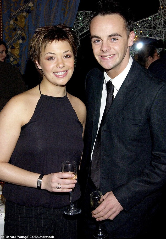 Ant and Strictly Come Dancing makeup artist Lisa married in 2006 and tried to have a baby for several years, before divorcing in 2018 without having children (pictured in 2001).