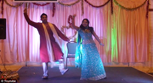 Happy couple: Savita and her husband Praveen dancing at Diwali 2010 festival in Galway, youtube video