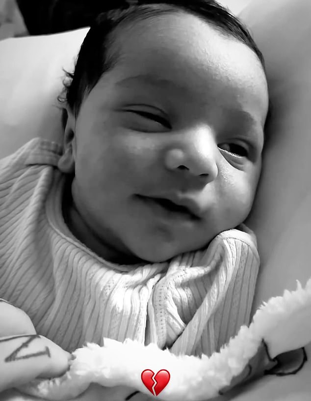 Veruca shared a heartbreaking video of her newborn son Cash smiling at her