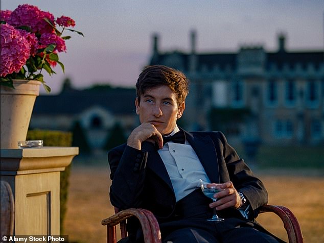 Oliver Quick, played by Barry Keoghan (pictured), is in love with his partner Felix Catton (Jacob Elordi) and secretly drinks his bathwater.