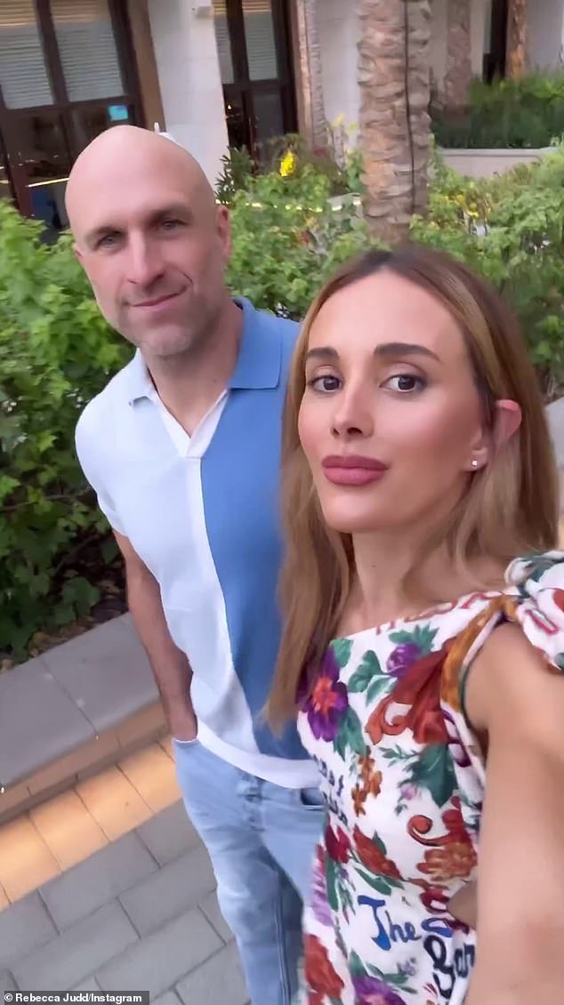 Rebecca and her ex-Carlton star husband Chris stayed at Dubai's famous Atlantis The Royal hotel for her birthday in September, and Rebecca shared sponsored posts about the trip.