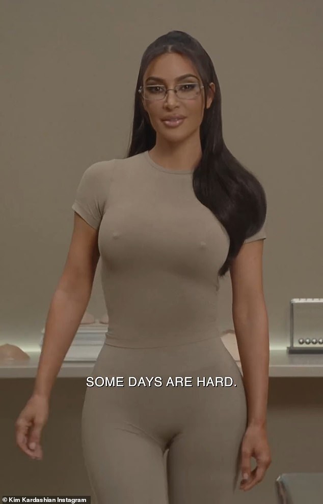Kim Kardashian promoted her £64 'nipple bra', with built-in foam nipples, on Instagram