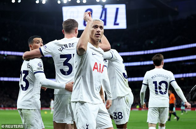 Richarlison in great form as Tottenham try to cement a Champions League spot
