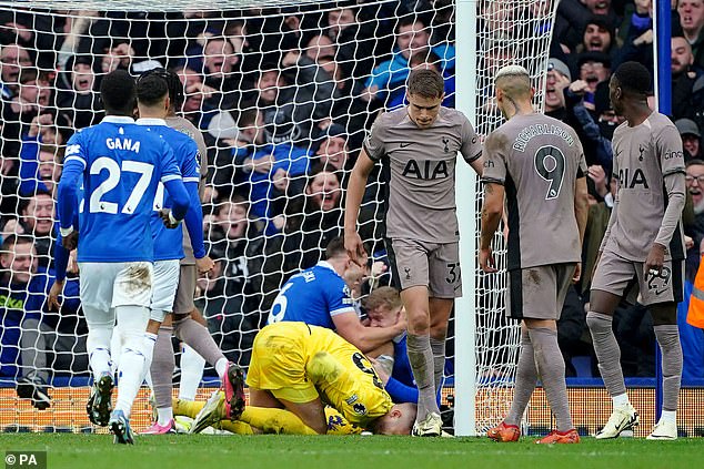 Spurs missed two points in last weekend's 2-2 draw at Everton
