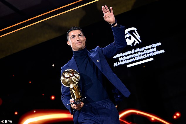 There was more personal praise for Ronaldo at the Globe Soccer Awards in Dubai