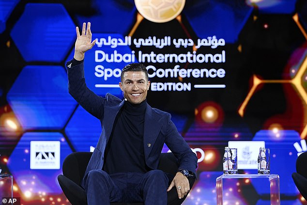 Ronaldo also attended the Dubai International Sports Conference as part of his visit.