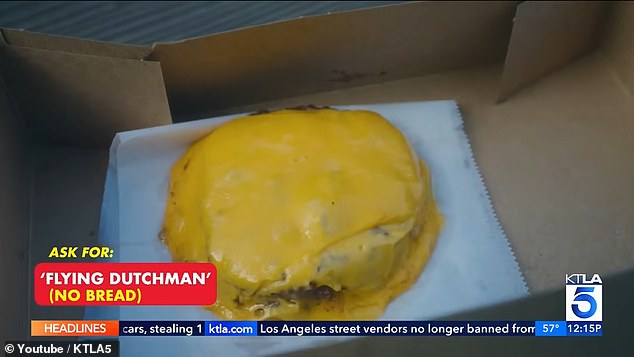 The Flying Dutchman includes two pieces of cheese and bunless burgers, and the Roadkill Fries come complete with small pieces of burger.