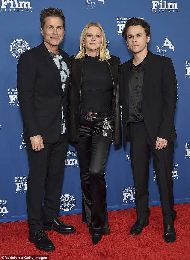 Rob Lowe, Sheryl Berkoff and John Owen Lowe made it a family affair