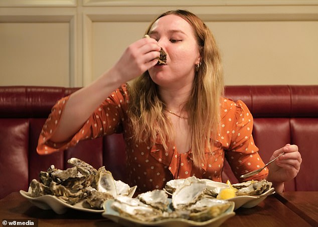 Elmira made her way through 48 oysters after a viral TikToker did the same on a first date