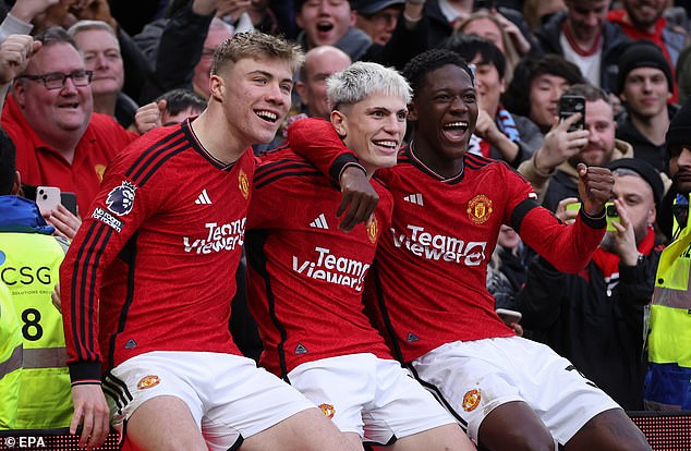 Man United saw a 3-0 victory over West Ham thanks to young stars Rasmus Hojlund, Alejandro Garnacho and Kobbie Mainoo taking center stage amid the clubs' revitalized future plans.