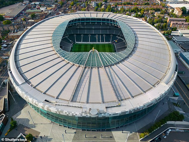 It is estimated to be up to 480 meters (1,574 feet) in diameter, which is longer than Tottenham Hotspur's stadium (250 meters or 820 feet, pictured).