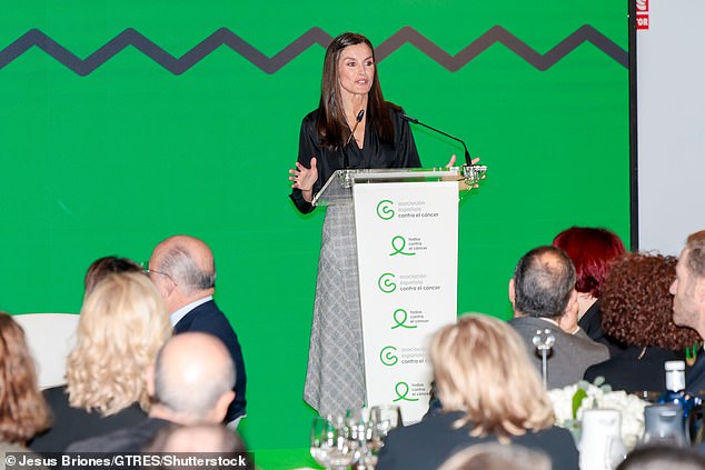 King Philip was notably absent from the event, however the former journalist took the reins and gave a well-received speech about a cause close to her heart.