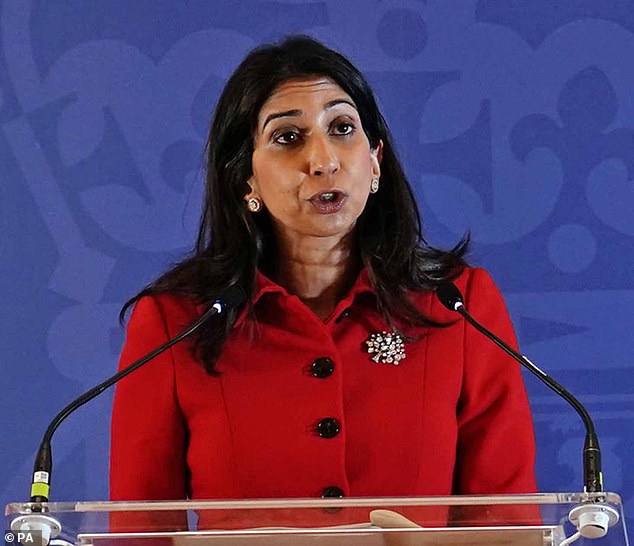 Home Secretary Suella Braverman (pictured), Labour's Shadow Attorney General Emily Thornberry and Liberal Democrat Home Affairs Spokesperson Alistair Carmichael were among cross-party politicians who also They had asked legal authorities to investigate.