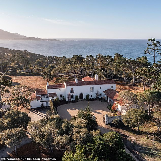 Situated on an exclusive 6.5-acre estate with stunning views of the Pacific Ocean, the century-old estate has recently been renovated.