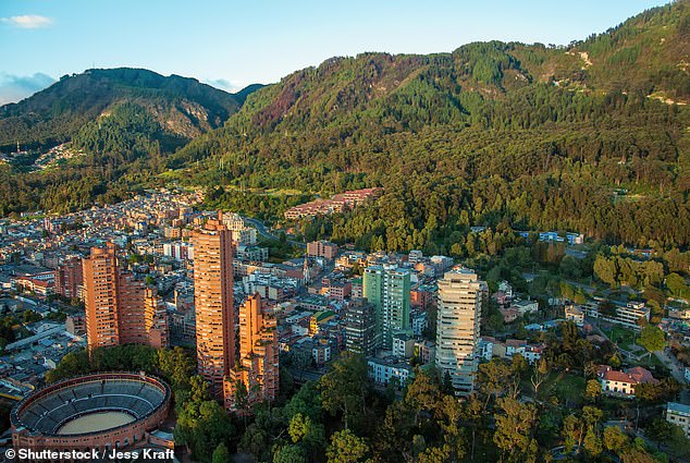 Kate says a day or two in the capital of Bogotá (pictured) is a good way to start a trip to Colombia.