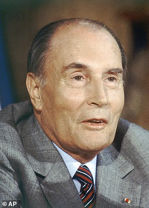 Recounting an anecdote from the G7 summit in June 2021, Biden confused French President Francois Mitterrand (pictured), who died in 1996, with current French President Emanuel Macron.