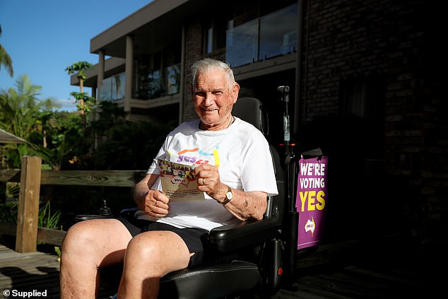 From his residential aged care facility in Upper Mount Gravatt, in the anti-Voice heart of Queensland, Peterson is doing everything he can to get through this.