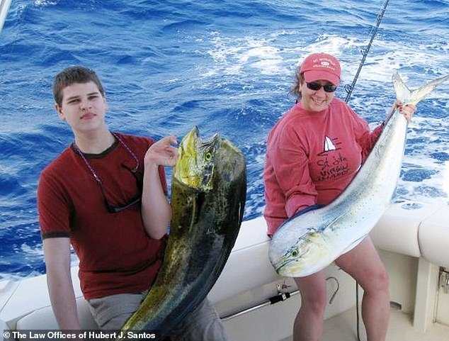 The chilling case unfolded in September 2016, when Carman and her mother (pictured together) went fishing off the New England coast in their 31-foot fishing boat.