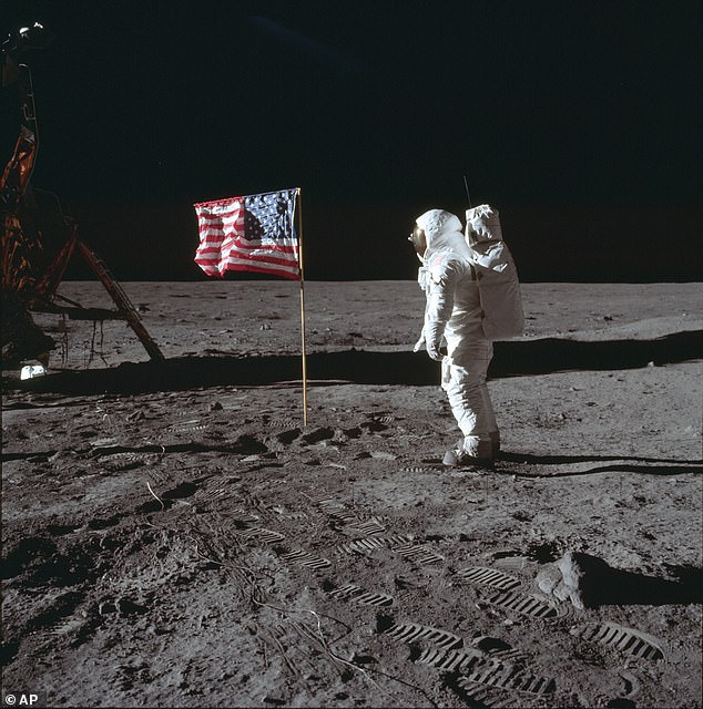 Artemis is the successor to NASA's Apollo program of the 1960s and 1970s. In this famous NASA photo, astronaut Buzz Aldrin Jr. poses for a photo next to the American flag on the moon during the Apollo 11 mission. on July 20, 1969.