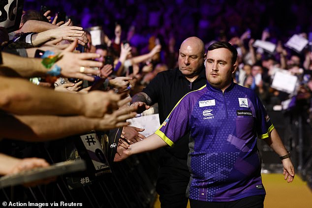 Littler, 17, rose to stardom overnight after reaching the final of the World Darts Championship.