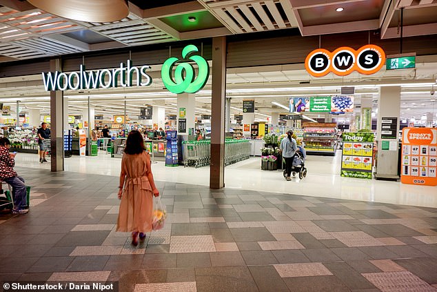 In the last six months, the female vote in Labor primaries has fallen dramatically from 35 per cent to 30 per cent, while the Coalition's has risen from 36 to 41 per cent. In the photo, a woman enters a supermarket.