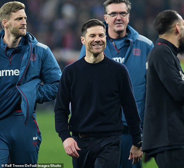 Leverkusen manager Xabi Alonso has seen his team move five points ahead of Bayern at the top of the table.