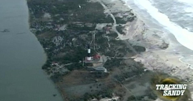 Television images tour the havoc wreaked on the coast of Fire Island