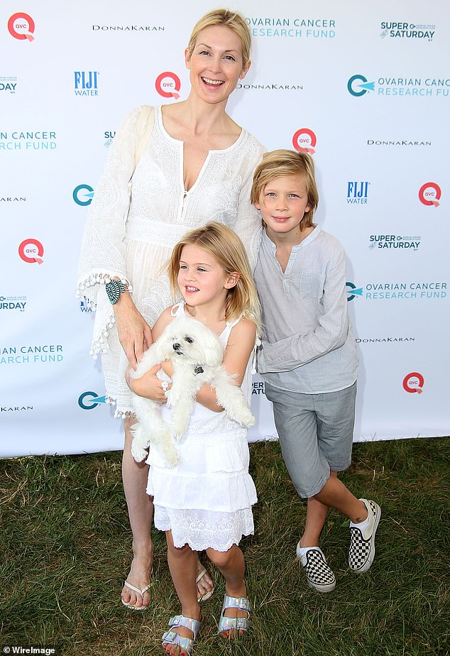 The Dynasty actress' appearance at the events came after she opened up about her relationship with her son Hermes, 17, and daughter Helena, 14, during an interview with People; She is seen with her children in 2015