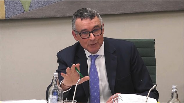 Sir Bernard Jenkin questions Boris Johnson during Partygate inquiry in March