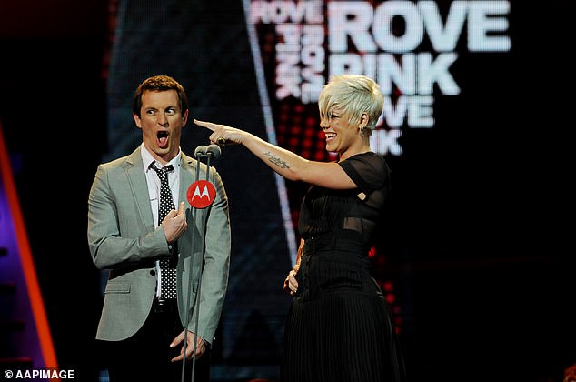 In 2016, Rove revealed during his morning radio show that he had learned of Pink's second pregnancy, with son Jameson, months before it became public news.