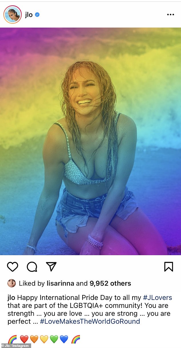 The reaction doesn't seem to match JLo's reputation as an advocate for LGBTQ+ rights.