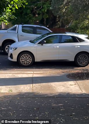 The Melbourne radio host took to Instagram on Sunday to criticize the rude motorist by uploading images of the white vehicle parked outside his property.
