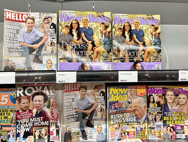 Australian supermarket shelves are filled with magazines covering the British royal family. Younger Australians love them 