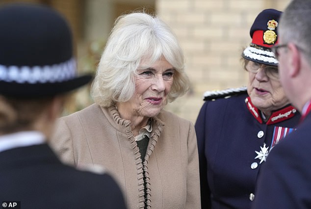 On Monday, during a visit to Swindon, Queen Camilla said the 75-year-old monarch is 