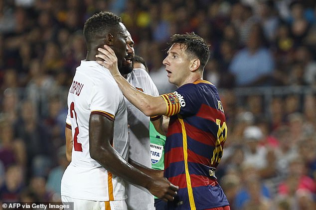 He faced Lionel Messi during a pre-season friendly in one of his last games for Roma