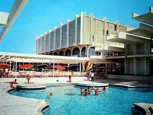 The pool at the Haludovo hotel in the 1970s. One story, possibly apocryphal, holds that for a particularly debauched party the pool was filled with champagne.