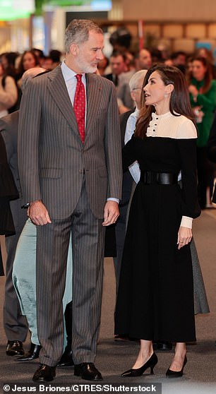 Letizia and Felipe chatted while they walked