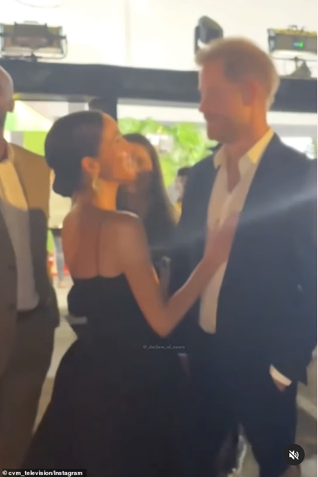 The expert claimed that Meghan, 42, who was wearing a black dress with a full skirt and a slick back bun, seemed to indicate 