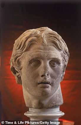 A bust of the ruler from the 4th century BC